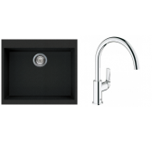 Rubine MEQ 810-61 With Grohe Baucurve Sink Mixer